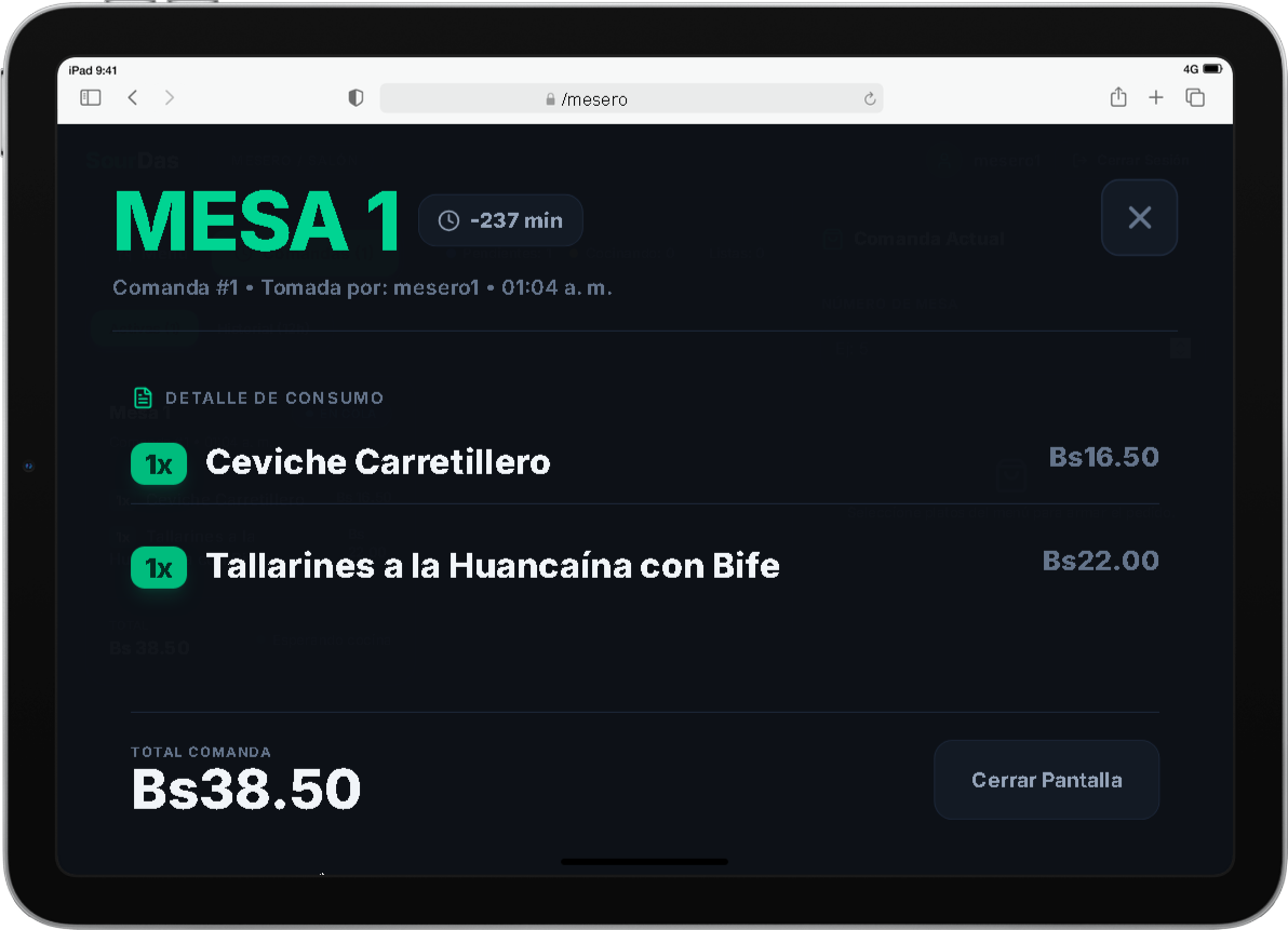 Sistema de Comandas captura 7